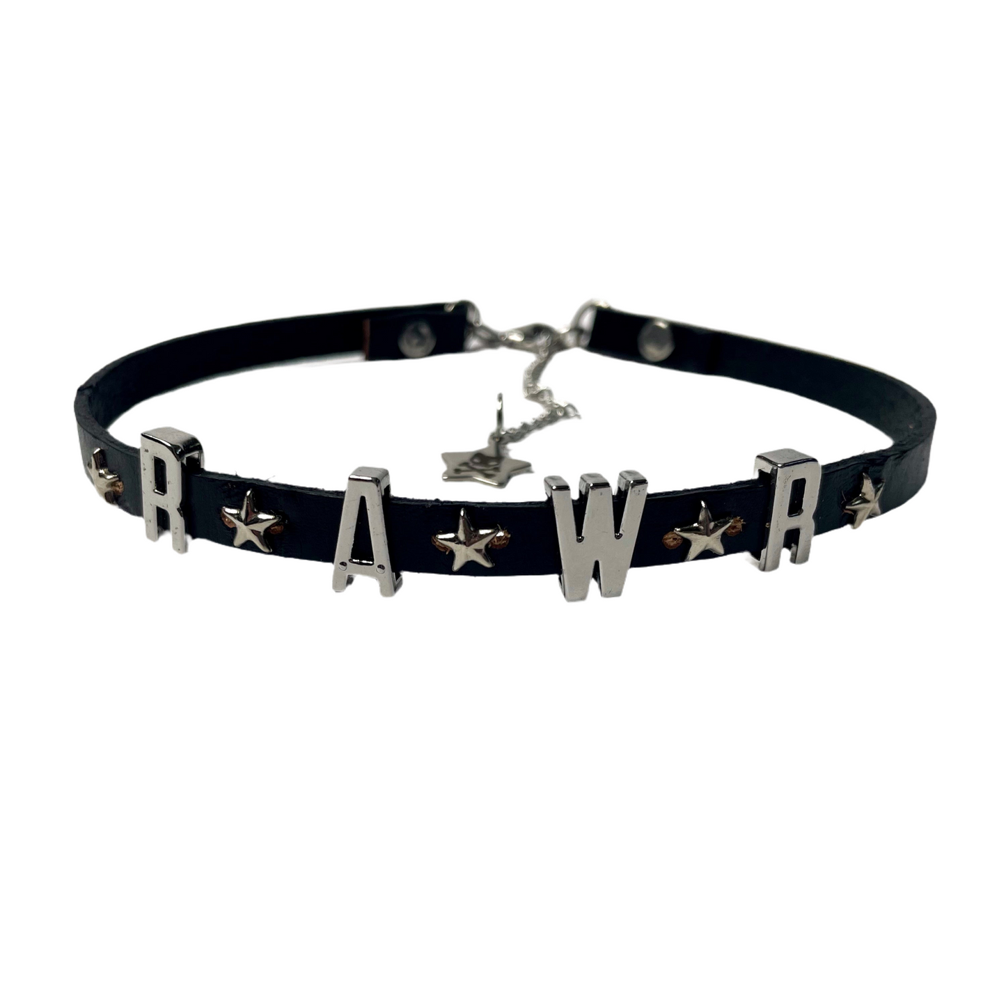 RAWR Slider Leather Choker