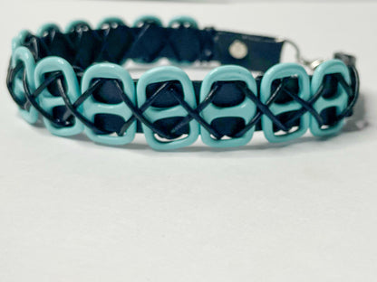 Monster_x_Lover Aqua Enamel Pop Tab Choker