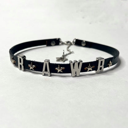 RAWR Slider Leather Choker