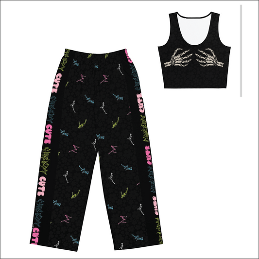 Creepy Cute Tank Top Pajama Set — Pink