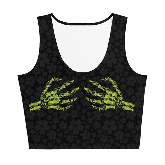 Creepy Cute Crop Top -- Lime