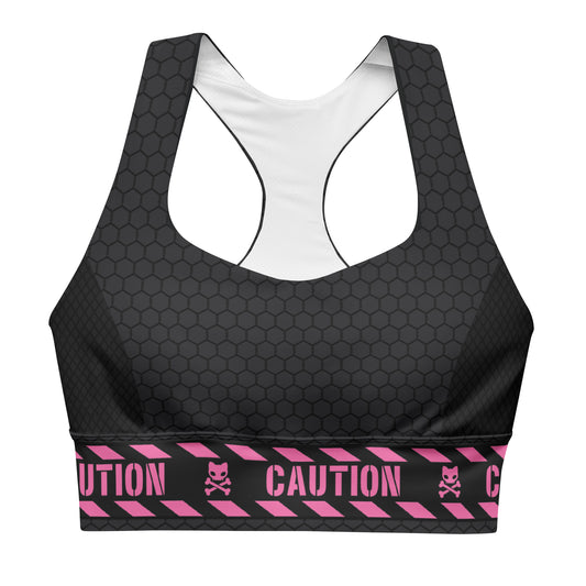 Caution Tape Sports Bra