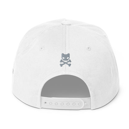 White cap back view 