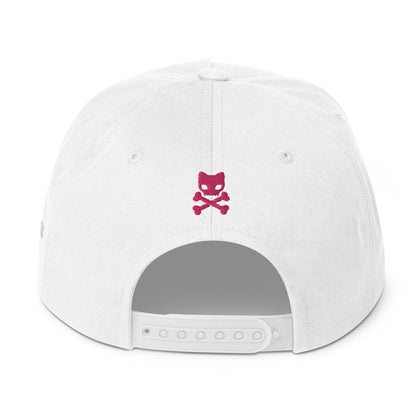 White cap back view 