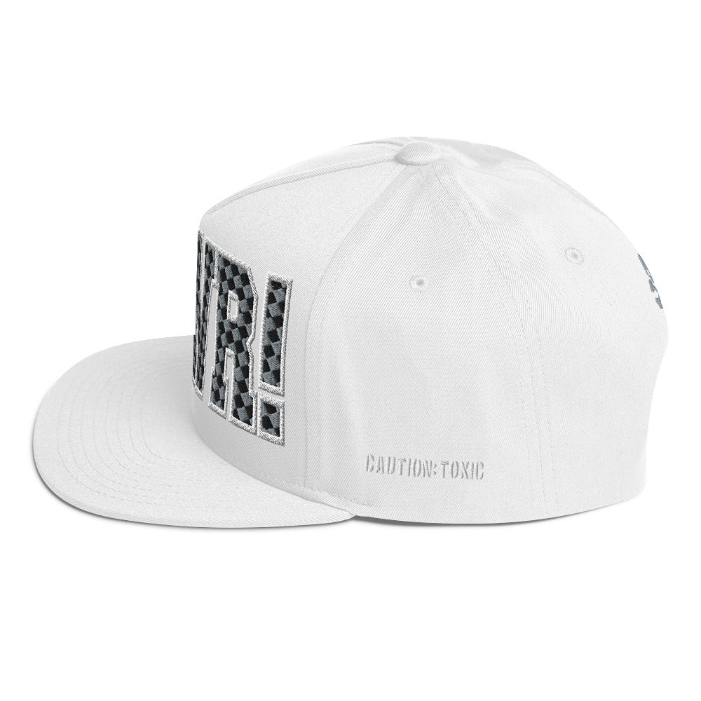 White cap side view 