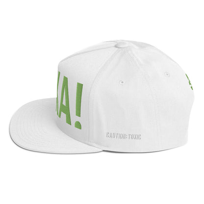 White cap side view 