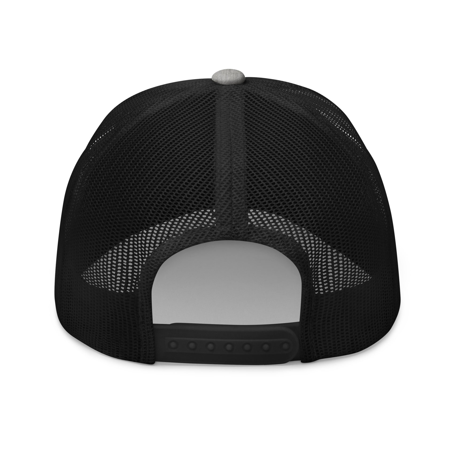 Heather gray cap back with black mesh 