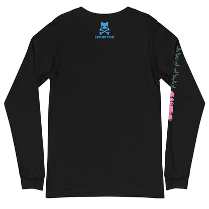 Creepy Cute Unisex Long Sleeve Tee -- Aqua