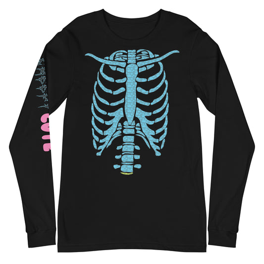 Creepy Cute Unisex Long Sleeve Tee -- Aqua