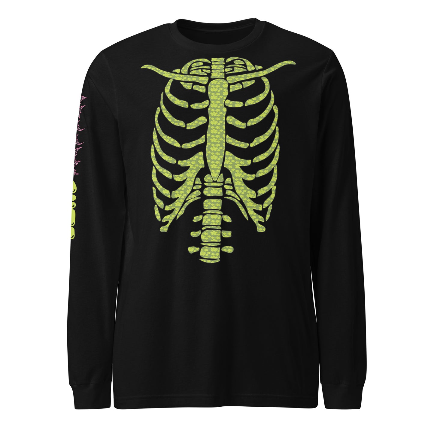 Creepy Cute Unisex Long Sleeve Tee -- Lime