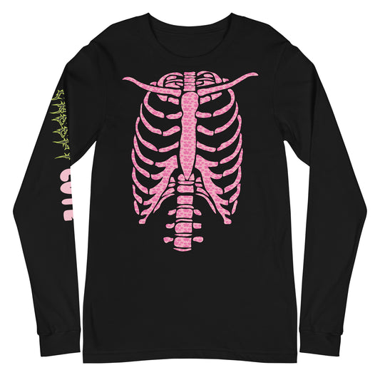 Creepy Cute Unisex Long Sleeve Tee -- Pink