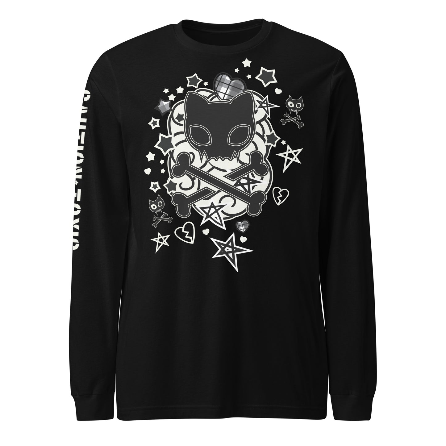 Punk Print Unisex Long Sleeve Tee