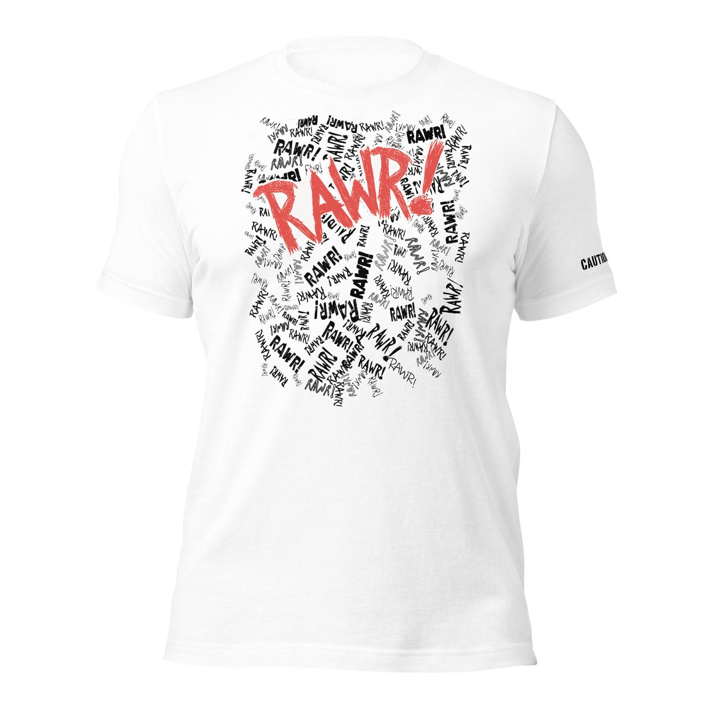 RAWR RIOT! -- White -- Unisex Eco T-shirt