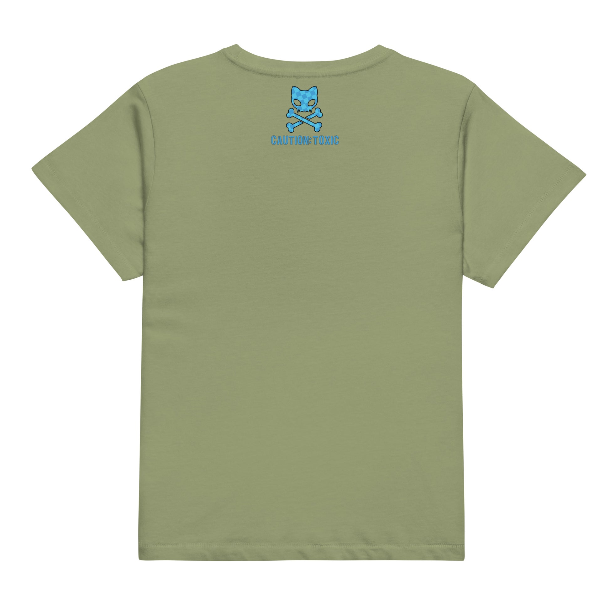 Leaf green tee back view 