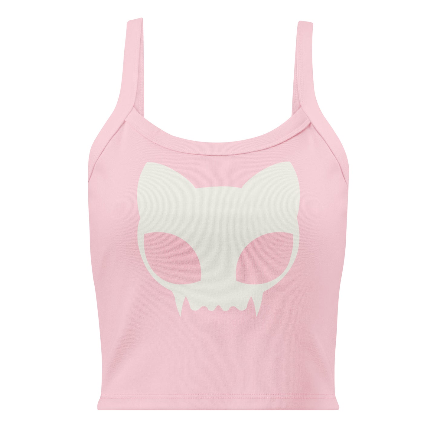 Kitty Skull Women’s micro-rib tank top